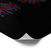 Poster Couple de feux d'artifice amusants Usa juste ici p (Coin)