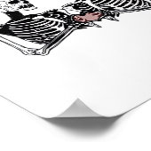 Poster Couple de squelette romantique - Gothique Avec Mai (Coin)