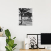 Poster Couple debout sous l'arbre (Bureau à domicile)