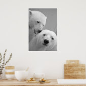 Poster Couple d'ours polaires (Cuisine)