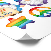 Poster Couple Gai Nains Fierté, M & M Mariage Gay, Son  (Coin)