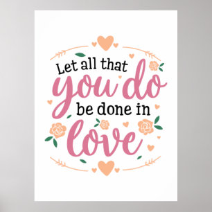 Poster Couple Gift Let's All That You Do