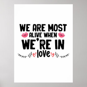 Poster Couple Gift We Are In Love
