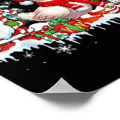 Poster Couple Gnomes Père Noël Goose Christmas Trees Farm (Coin)