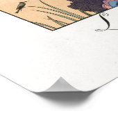 Poster couple indigène en canot (Coin)