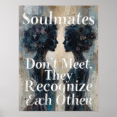 Poster Couple lesbienne coté amour Citation art (Devant)