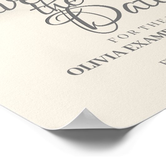 Poster Couple Mariage baiser en monochrome (Coin)