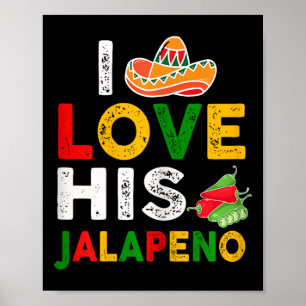 Poster Couple Mexicain Cinco De Mayo Femme J'Aime Son Jal