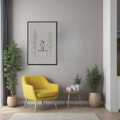 Poster Couple minimaliste Art moderne