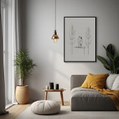 Poster Couple minimaliste Art moderne