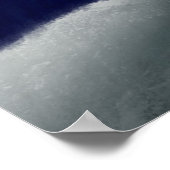 Poster Couple moelleux motoneige blanc hiver (Coin)