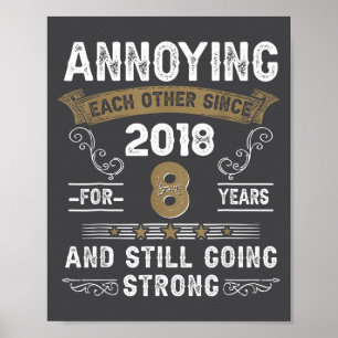 Poster Couple qui s'agace depuis 2018 Mariage Anni