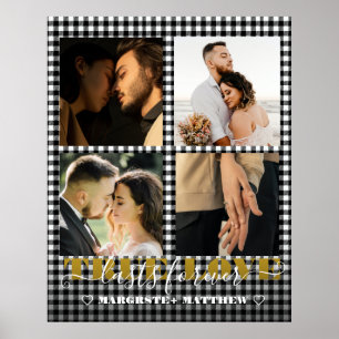 Poster Couple romantique Amour véritable 4 Photo & Citati