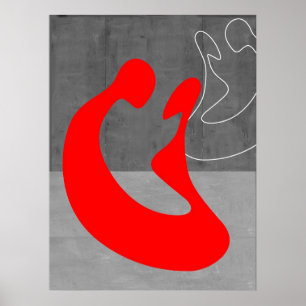 Poster Couple rouge