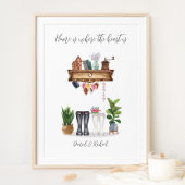 Poster Couple Welly Boots Houseréchauffer