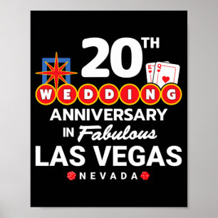 Poster Couples 20e anniversaire - Vegas 20e Mariage Anni