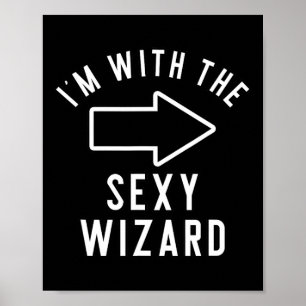 Poster Couples Chemises costumées Halloween Je suis avec 