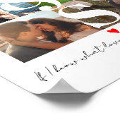 Poster Couples Collage photo initial Collage texte person (Coin)