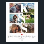 Poster Couples Collage photo initial Collage texte person<br><div class="desc">Couples Collage photo initial Collage texte personnalisé LOVE</div>