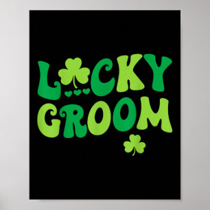 Poster Couples de mariées Lucky Groom jumelées St Mariage