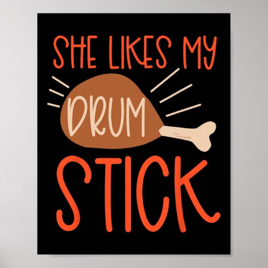 Poster Couples De Thanksgiving Turquie Breast Elle Aime M (Devant)