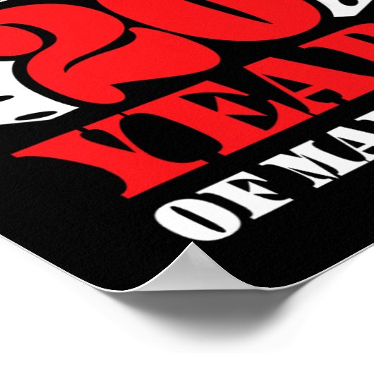 Poster Couples mariés 20 ans - Funny 20e Mariage Anni (Coin)