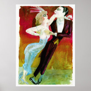 Poster Couples modernes de danse par Otto Dix
