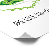 Poster Couples personnalisés "Deux Pois dans une poitrine (Coin)