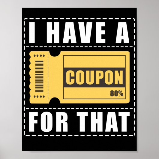 Poster Couponer J'Ai Un Coupon Pour Ça (Devant)