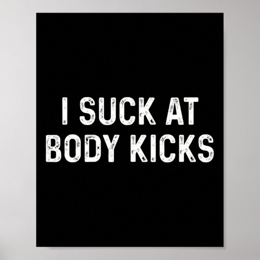 Poster Coups de pied drôles de kickboxing Muay Thai  (Devant)