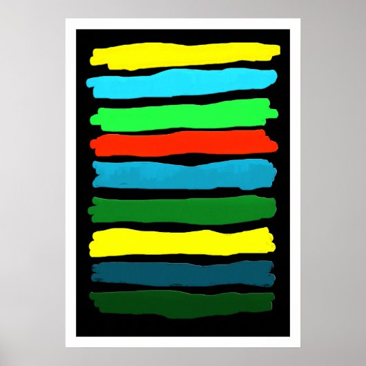Poster Coups de pinceau #5 (V.2) (Devant)