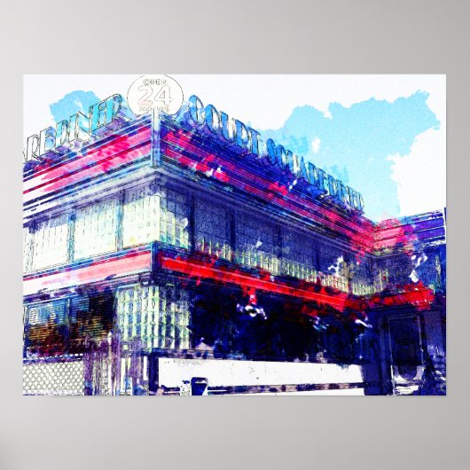 Poster Cour Carré Diner New York (Devant)