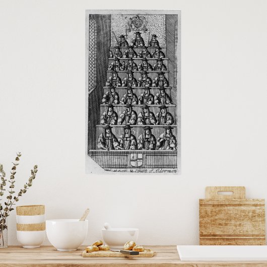 Poster Cour d'Aldermen, c.1690 (Cuisine)