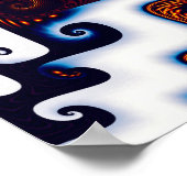 Poster Cour dans l'art Abstrait de neige (Coin)