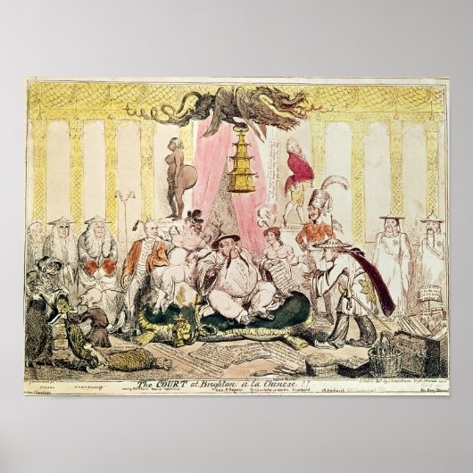 Poster Cour de Brighton a la Chinese, 1816 (Devant)