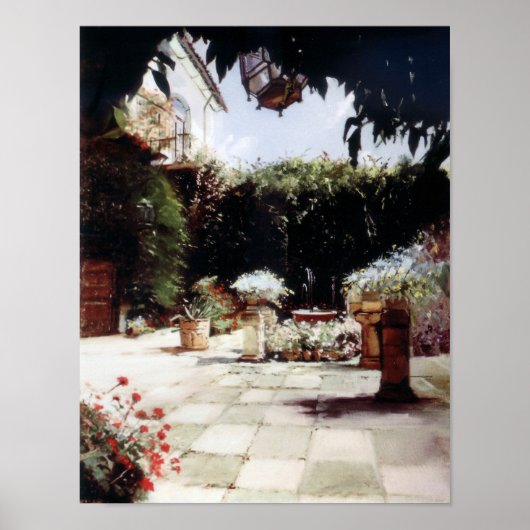 Poster Cour de Cordoue/Courtyard in Cordoue (Devant)