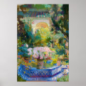 Poster Cour de la Casa Sorolla par Joaquin Sorolla (Devant)