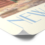 Poster Cour de la Nouvelle-Orléans, style de voyage vinta (Coin)