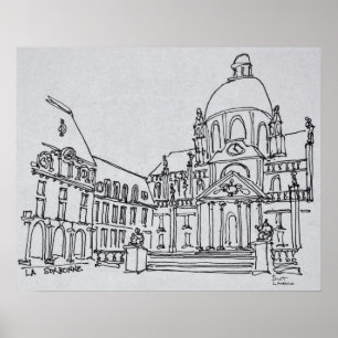 Poster Cour de La Sorbonne   Université de Paris