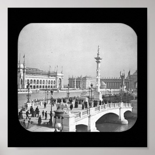 Poster Cour d'honneur du monde de l'affiche 1893 (Devant)