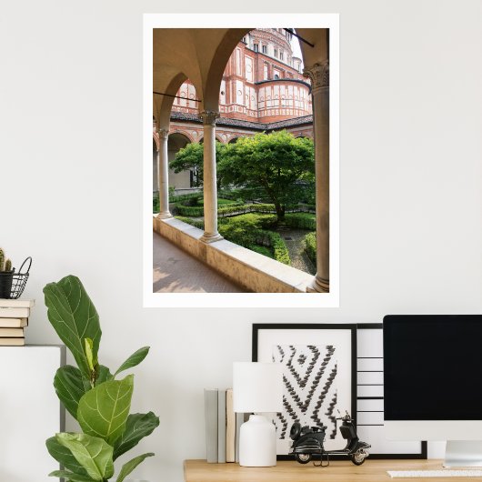 Poster Cour du couvent (Bureau à domicile)