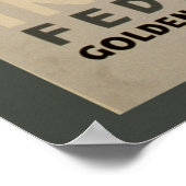 Poster Cour Indienne Bâtiment Fédéral Eskimo Masque Or (Coin)