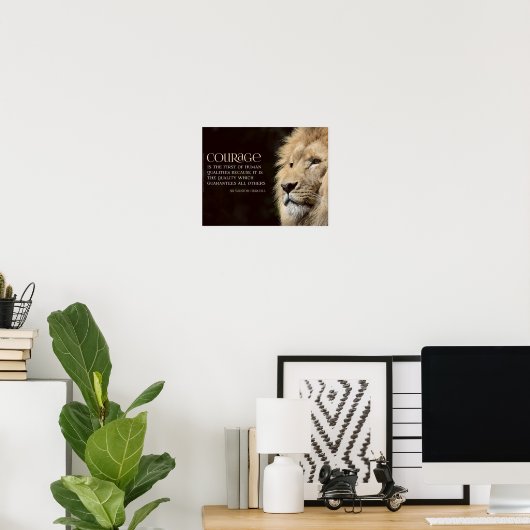 Poster Courage (Bureau à domicile)
