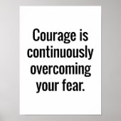 Poster Courage (Devant)