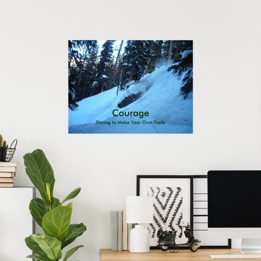 Poster Courage (Bureau à domicile)