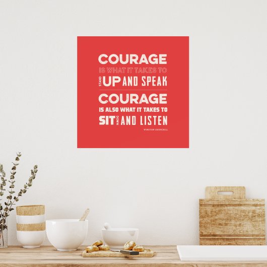 Poster Courage (Cuisine)