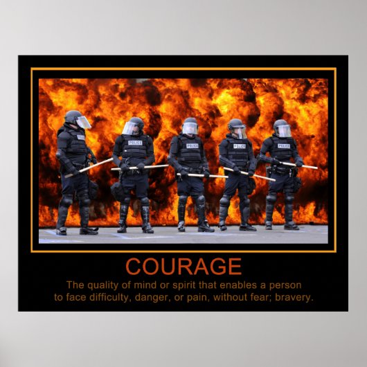 Poster Courage (Devant)