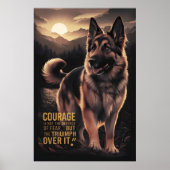Poster Courage allemand Shepherd Sunrise (Devant)