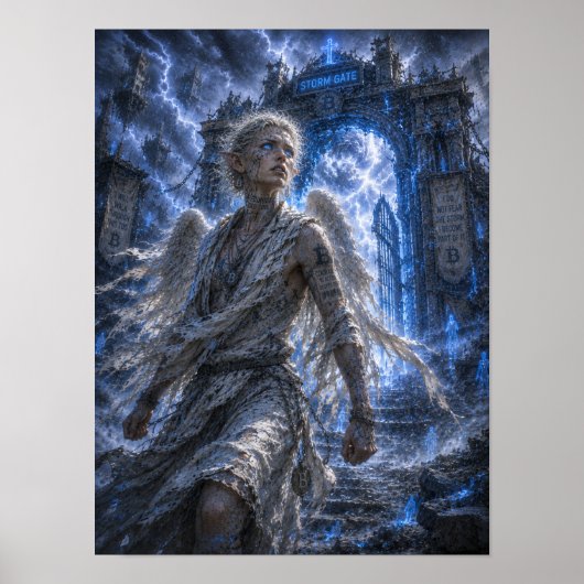 Poster Courage / Ange / Porte de la tempête (Devant)