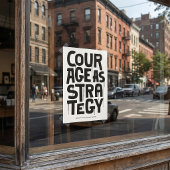 Poster Courage As Strategy - Typography Print | Wall Art